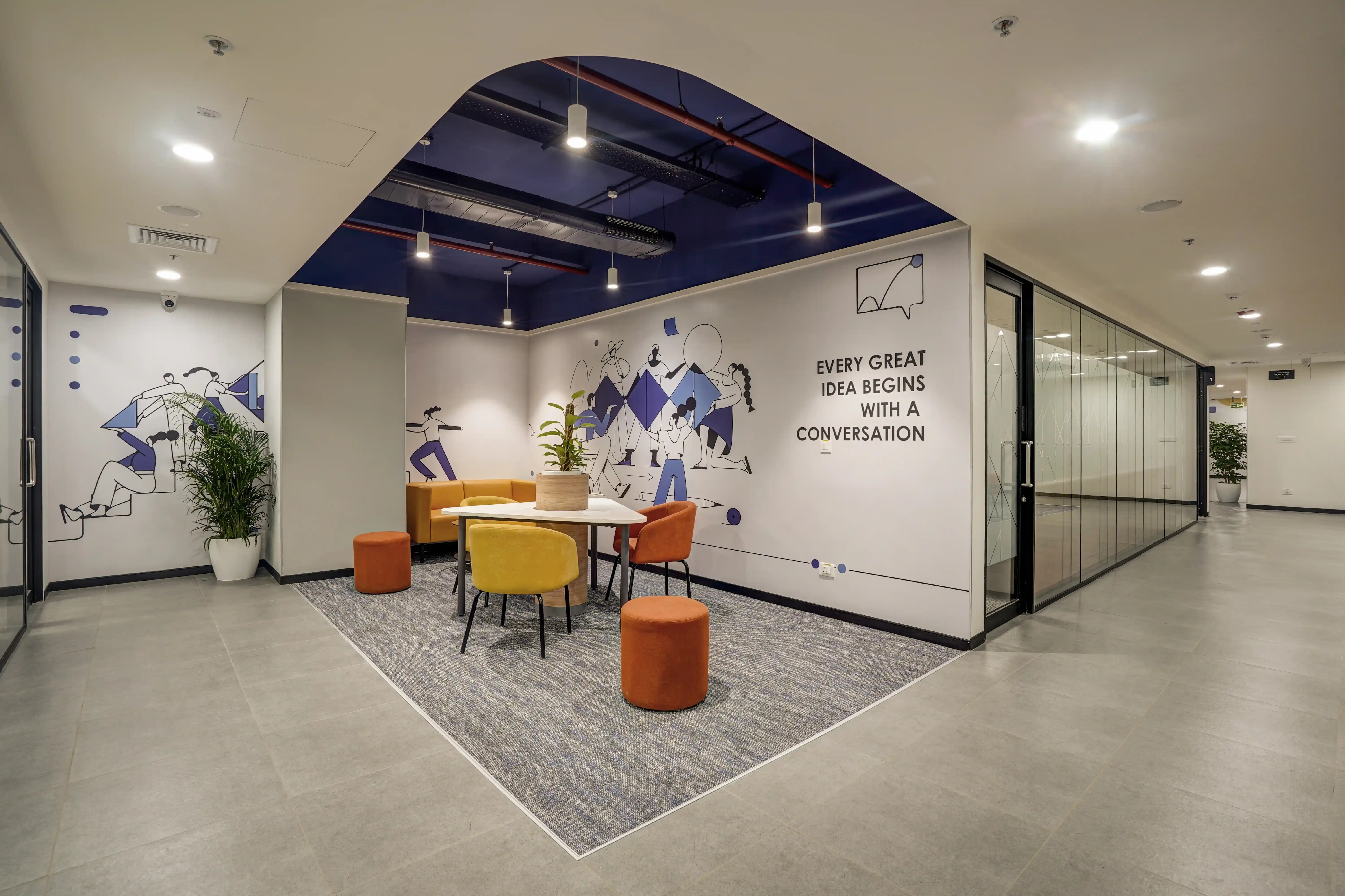 Bajaj Corporate office interior design project in Pune by DesignArcInteriors