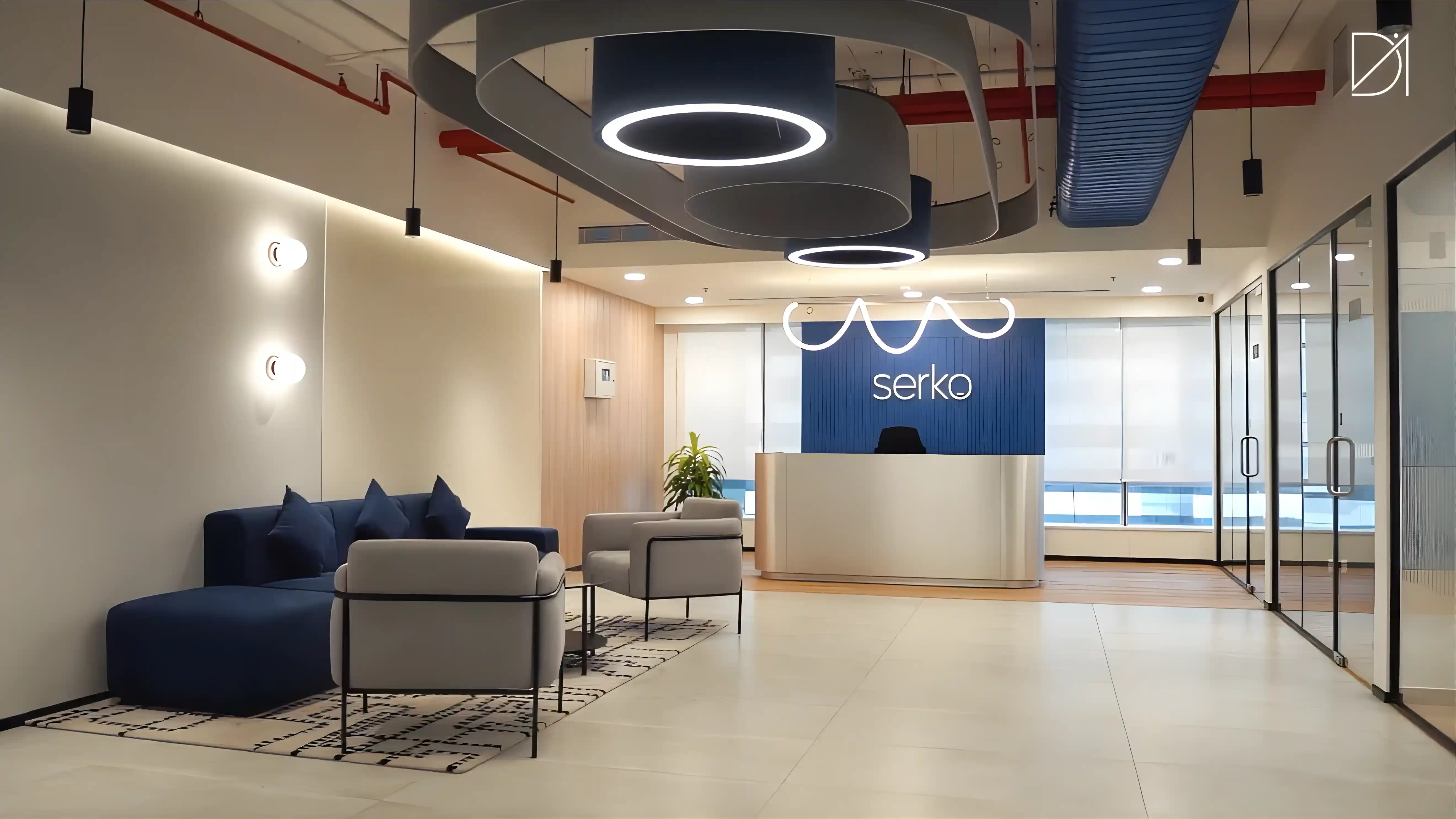 Serco company office interior design project in Bangalore by DesignArcInteriors